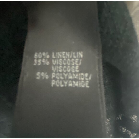 Lafayette 148 NY Linen Blend Top Size S Ombre Green & Gray Dolman Sleeve Layered - Picture 6 of 10